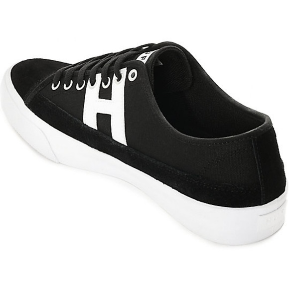 HUF Hupper 2 Lo Black & White Skate Shoes Men's - Picture 2 of 5